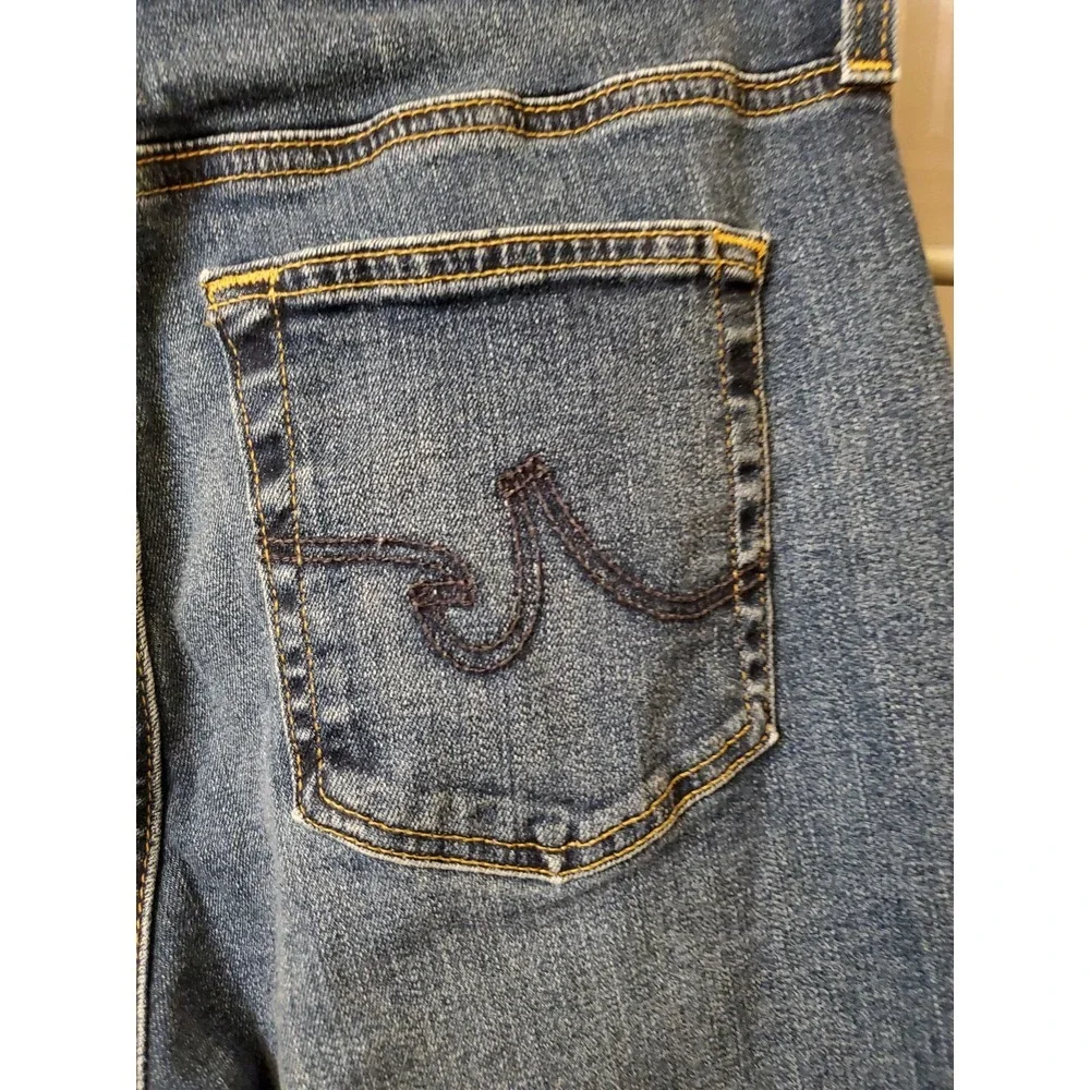 AG Adriano Goldschmied Jeans Womens 29R The‎ Farrah Skinny Ankle Raw Hem Hi-Rise
